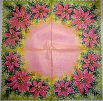 095 Christmas Flowers - 3-ply (95)